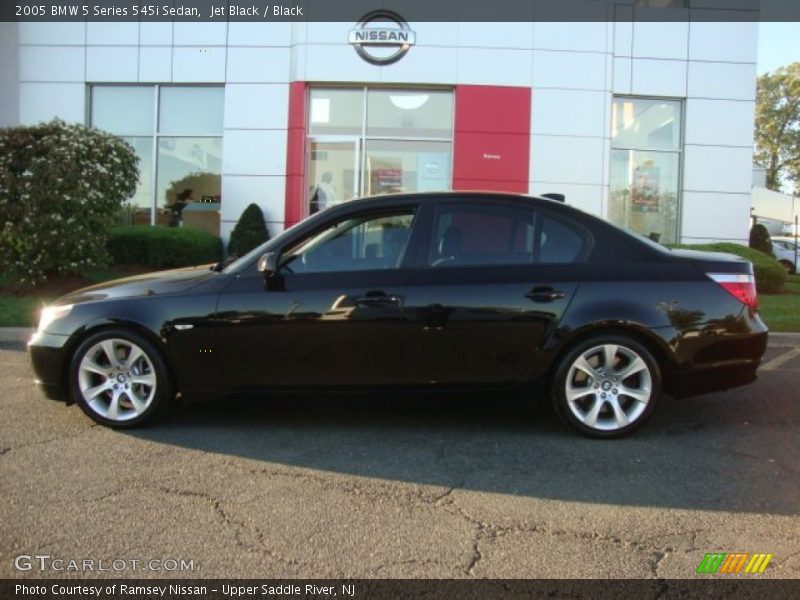 Jet Black / Black 2005 BMW 5 Series 545i Sedan