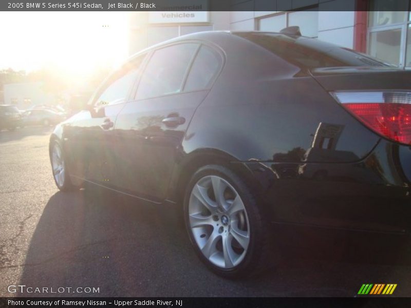 Jet Black / Black 2005 BMW 5 Series 545i Sedan