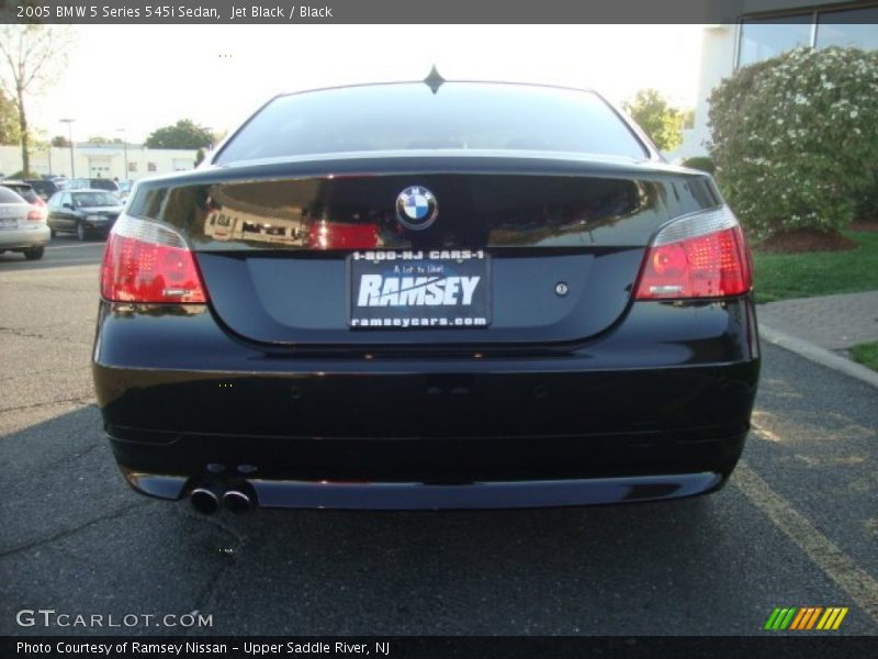 Jet Black / Black 2005 BMW 5 Series 545i Sedan