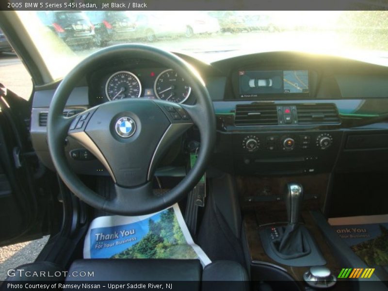 Jet Black / Black 2005 BMW 5 Series 545i Sedan