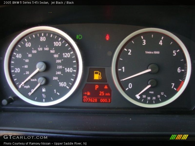 Jet Black / Black 2005 BMW 5 Series 545i Sedan