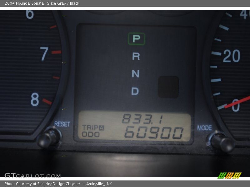 Slate Gray / Black 2004 Hyundai Sonata