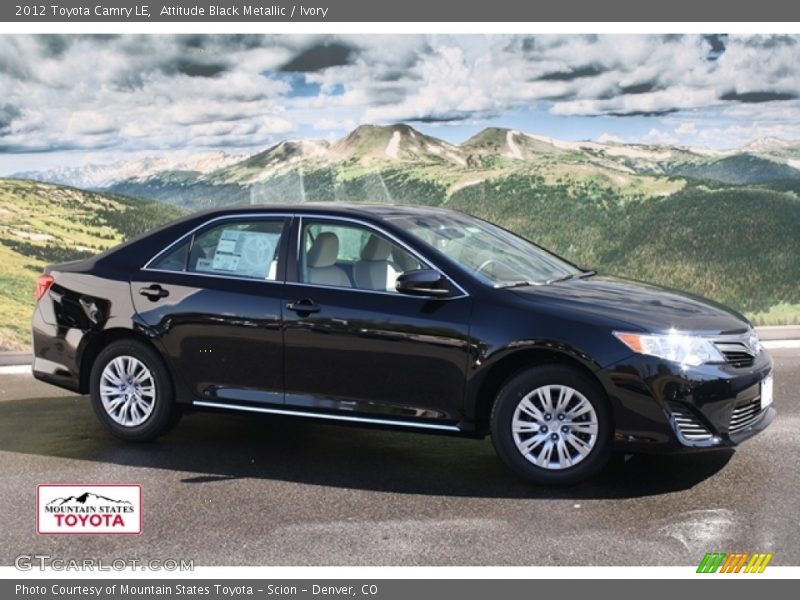 Attitude Black Metallic / Ivory 2012 Toyota Camry LE