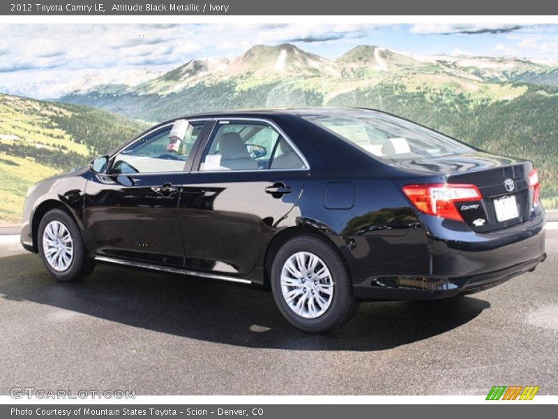 Attitude Black Metallic / Ivory 2012 Toyota Camry LE