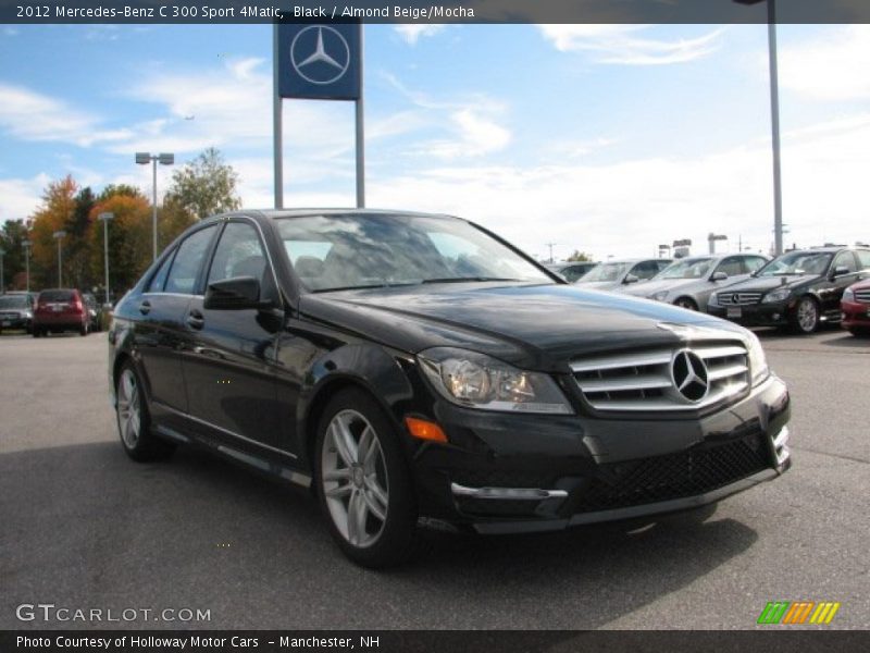 Black / Almond Beige/Mocha 2012 Mercedes-Benz C 300 Sport 4Matic