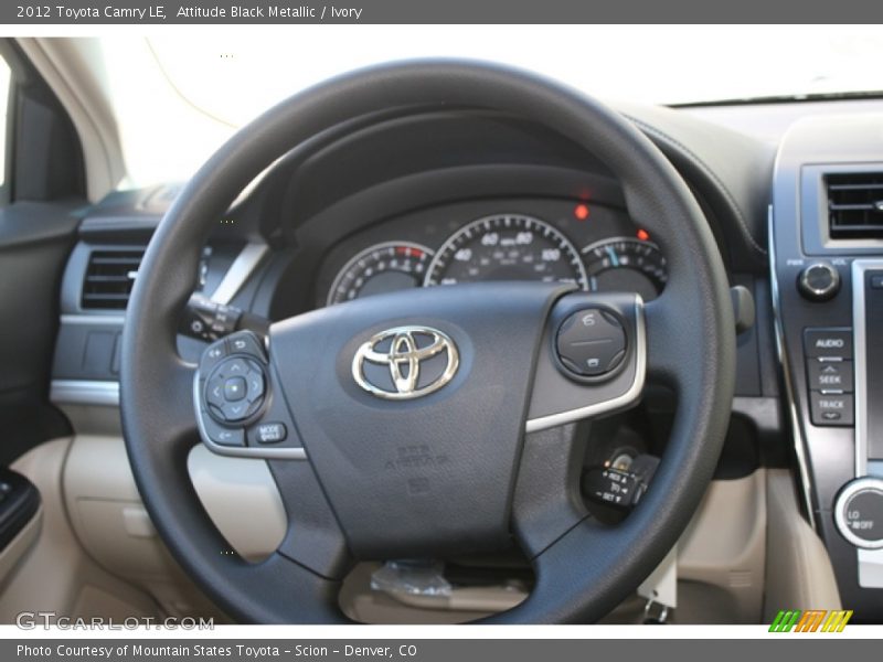 Attitude Black Metallic / Ivory 2012 Toyota Camry LE