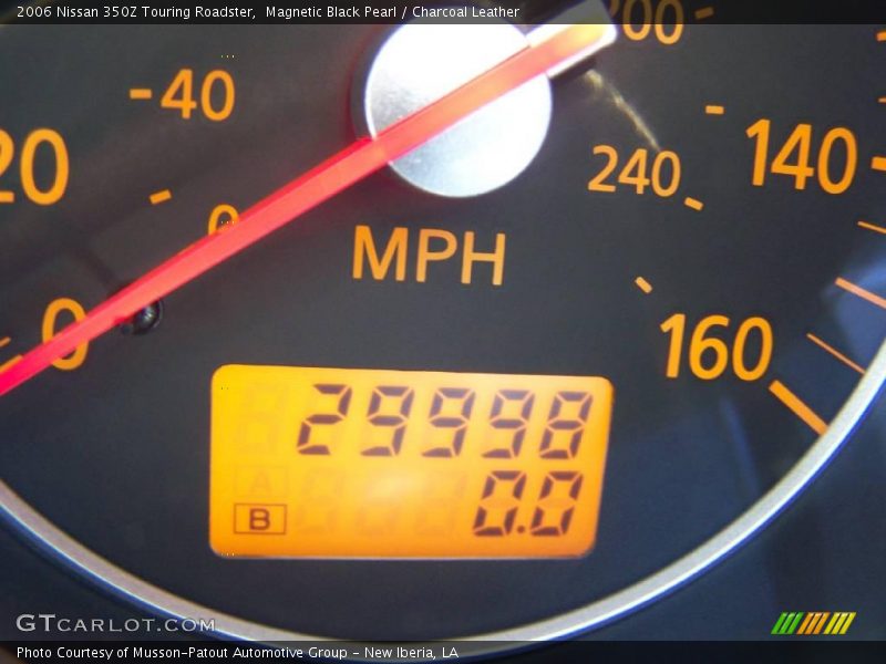Magnetic Black Pearl / Charcoal Leather 2006 Nissan 350Z Touring Roadster