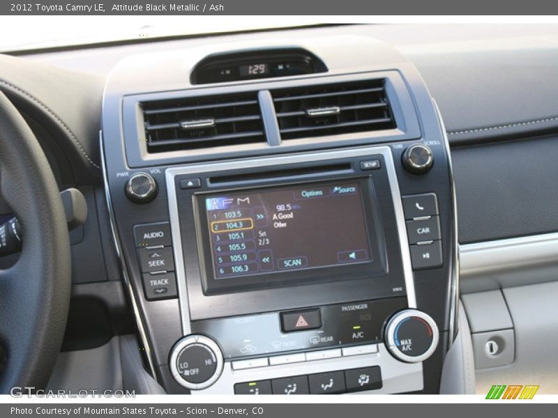 Attitude Black Metallic / Ash 2012 Toyota Camry LE