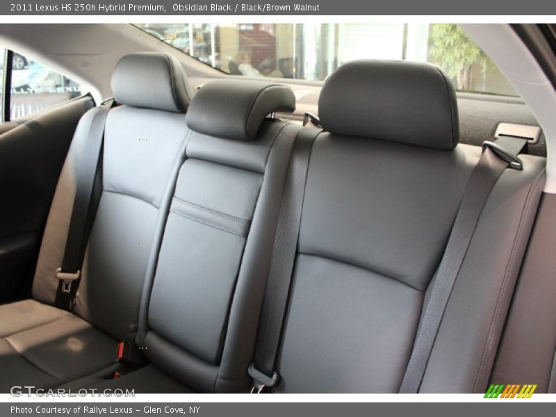 Obsidian Black / Black/Brown Walnut 2011 Lexus HS 250h Hybrid Premium