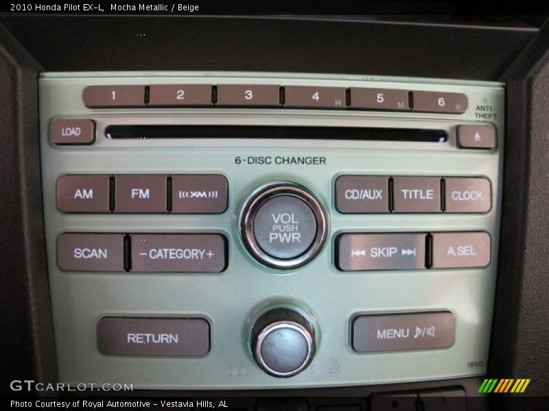 Controls of 2010 Pilot EX-L