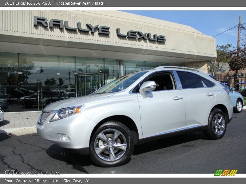 Tungsten Silver Pearl / Black 2011 Lexus RX 350 AWD