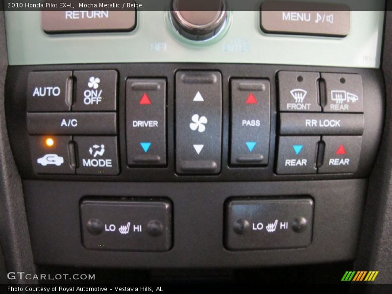 Controls of 2010 Pilot EX-L