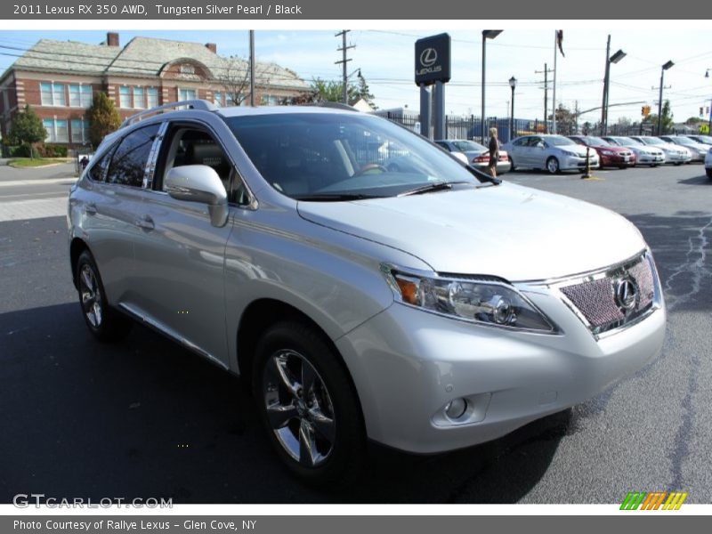 Tungsten Silver Pearl / Black 2011 Lexus RX 350 AWD