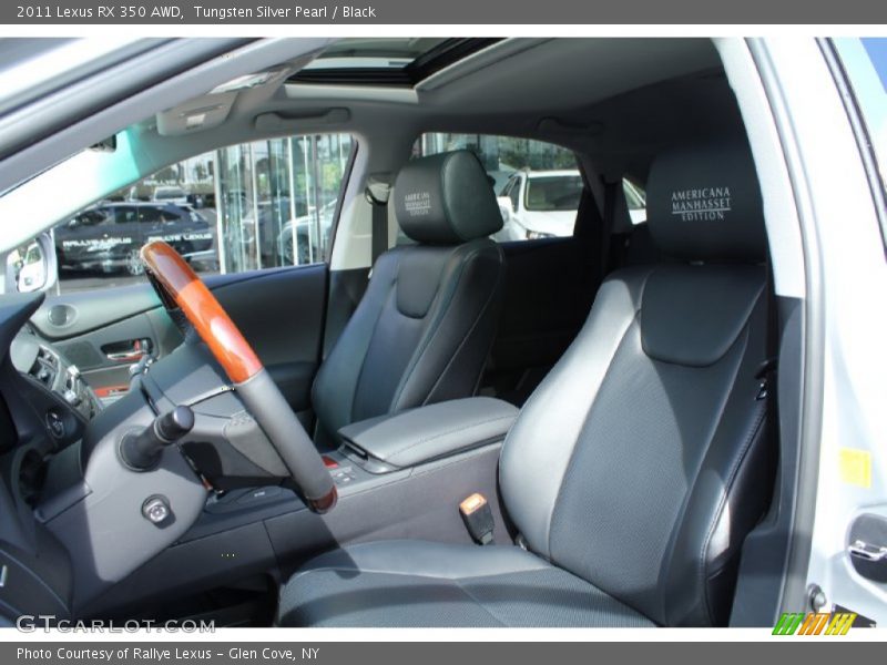 Tungsten Silver Pearl / Black 2011 Lexus RX 350 AWD