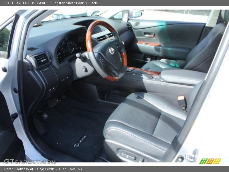 Tungsten Silver Pearl / Black 2011 Lexus RX 350 AWD