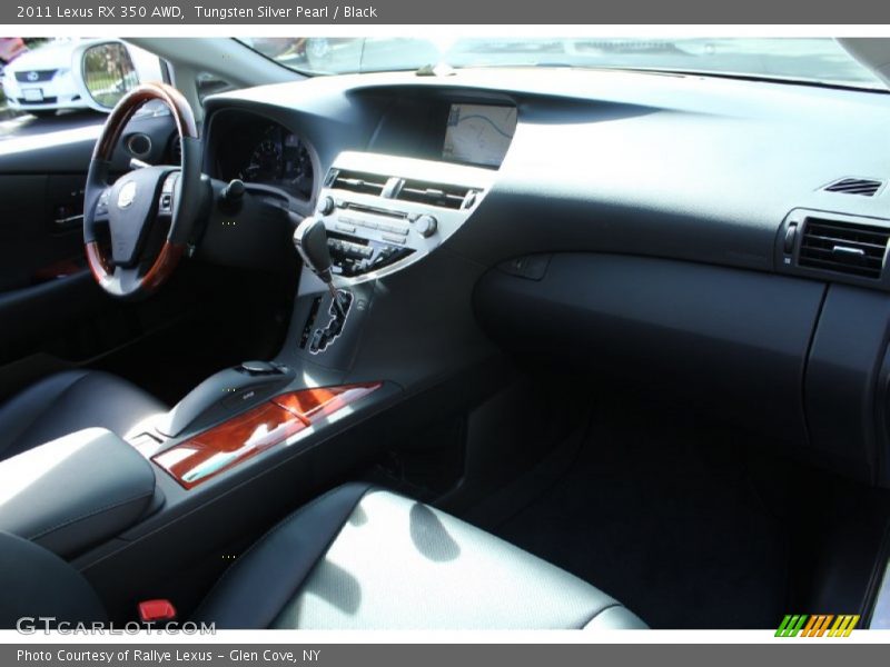 Tungsten Silver Pearl / Black 2011 Lexus RX 350 AWD
