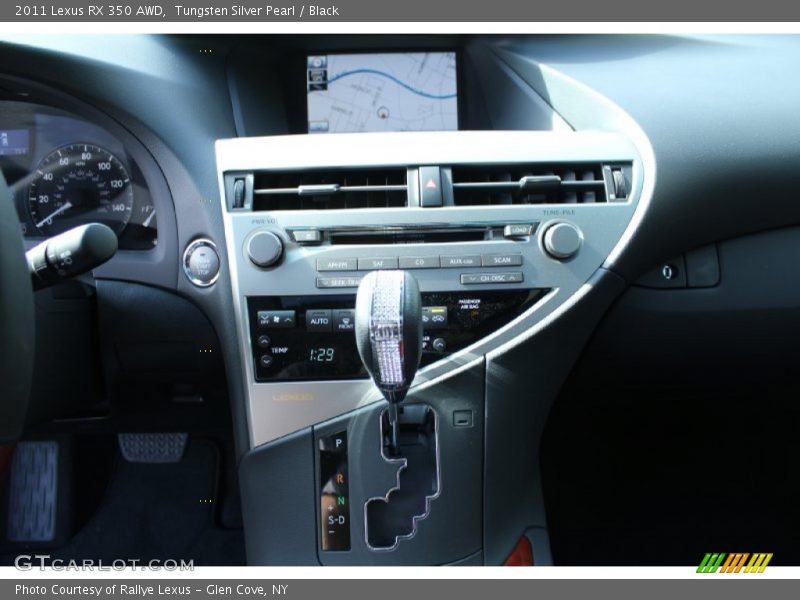 Tungsten Silver Pearl / Black 2011 Lexus RX 350 AWD