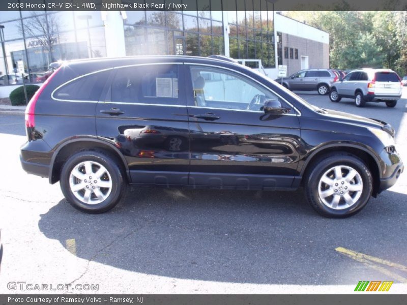 Nighthawk Black Pearl / Ivory 2008 Honda CR-V EX-L 4WD