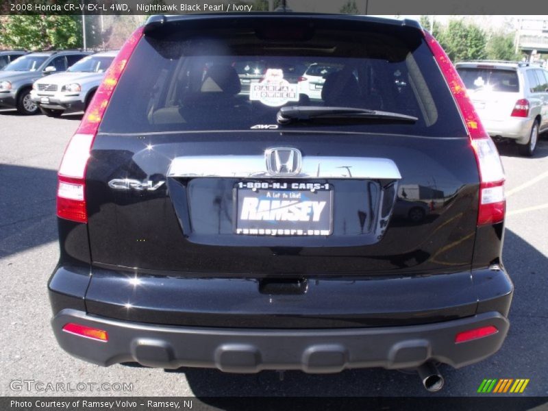 Nighthawk Black Pearl / Ivory 2008 Honda CR-V EX-L 4WD