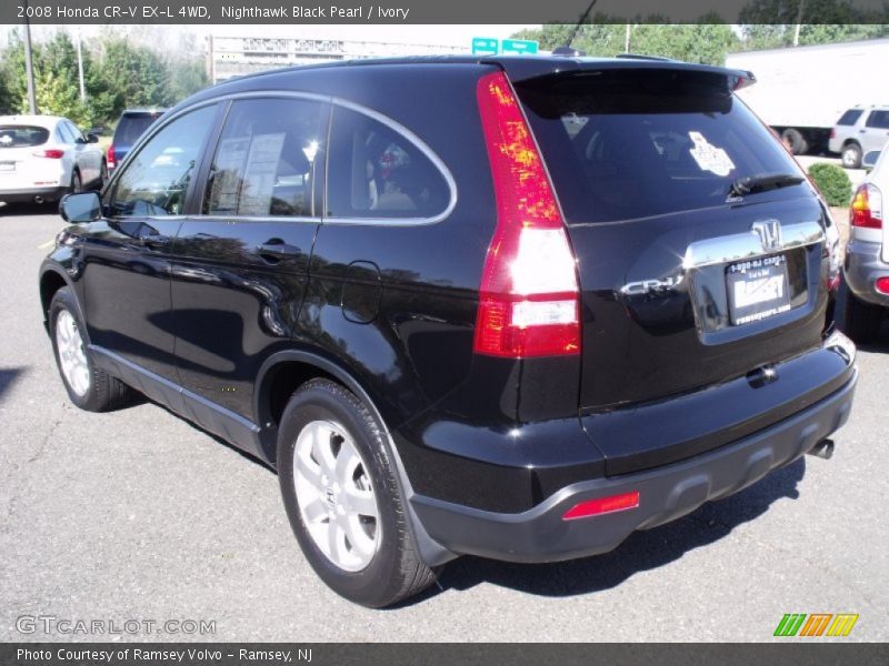 Nighthawk Black Pearl / Ivory 2008 Honda CR-V EX-L 4WD