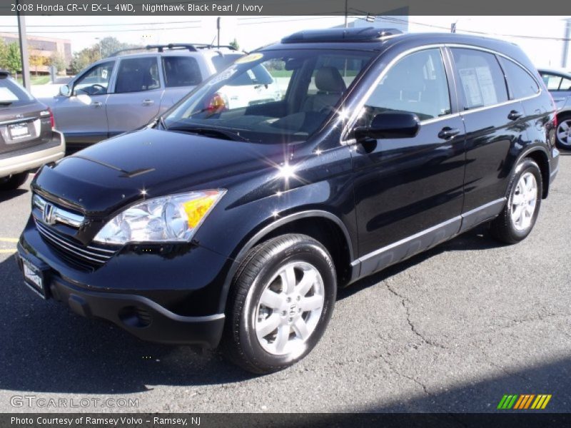 Nighthawk Black Pearl / Ivory 2008 Honda CR-V EX-L 4WD