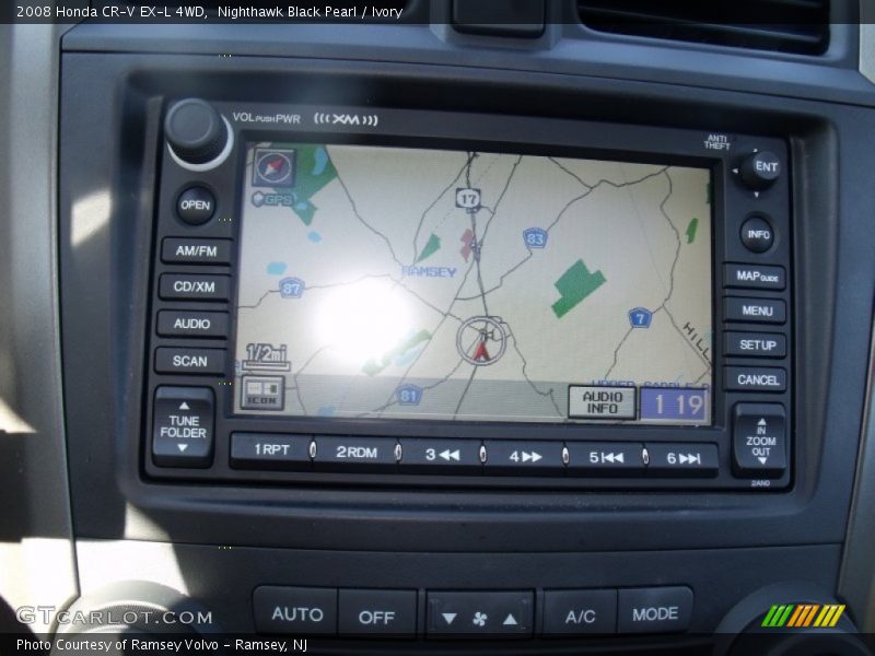 Nighthawk Black Pearl / Ivory 2008 Honda CR-V EX-L 4WD