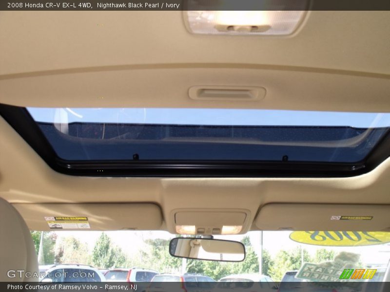 Nighthawk Black Pearl / Ivory 2008 Honda CR-V EX-L 4WD