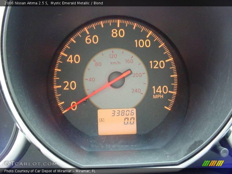 Mystic Emerald Metallic / Blond 2006 Nissan Altima 2.5 S