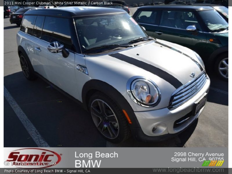 White Silver Metallic / Carbon Black 2011 Mini Cooper Clubman