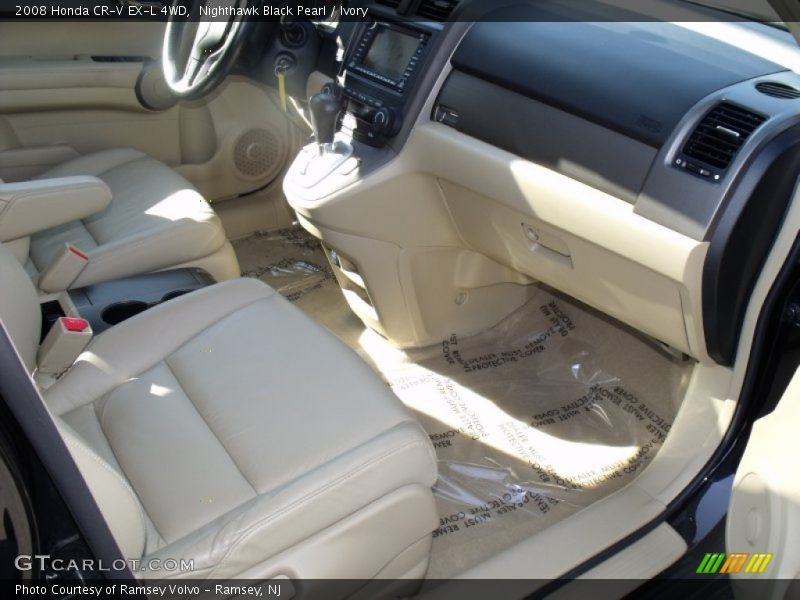 Nighthawk Black Pearl / Ivory 2008 Honda CR-V EX-L 4WD