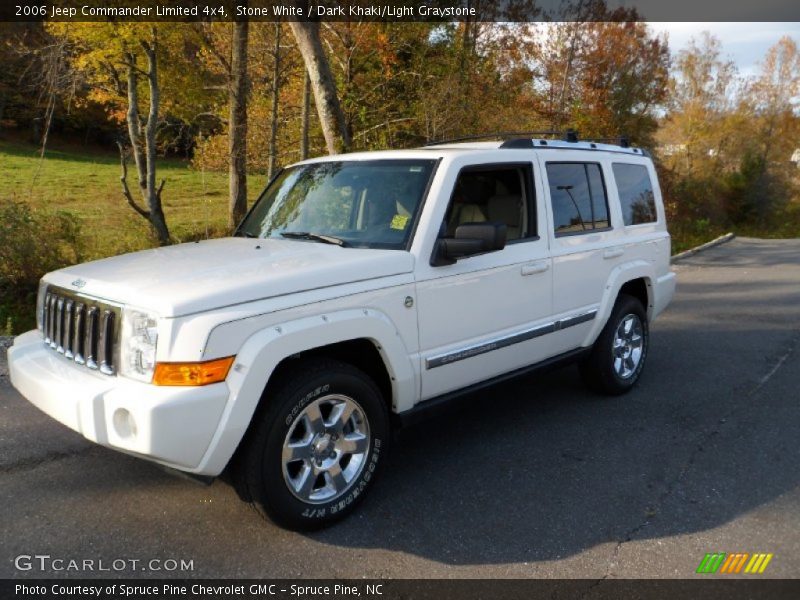 Stone White / Dark Khaki/Light Graystone 2006 Jeep Commander Limited 4x4