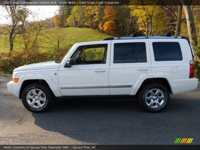 Stone White / Dark Khaki/Light Graystone 2006 Jeep Commander Limited 4x4