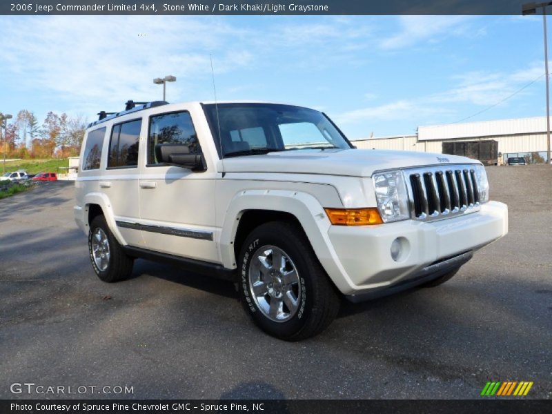 Stone White / Dark Khaki/Light Graystone 2006 Jeep Commander Limited 4x4