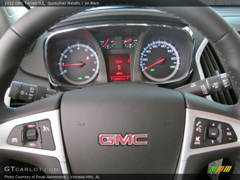Quicksilver Metallic / Jet Black 2012 GMC Terrain SLE