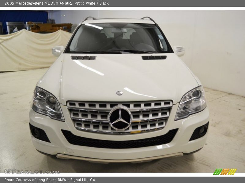 Arctic White / Black 2009 Mercedes-Benz ML 350 4Matic