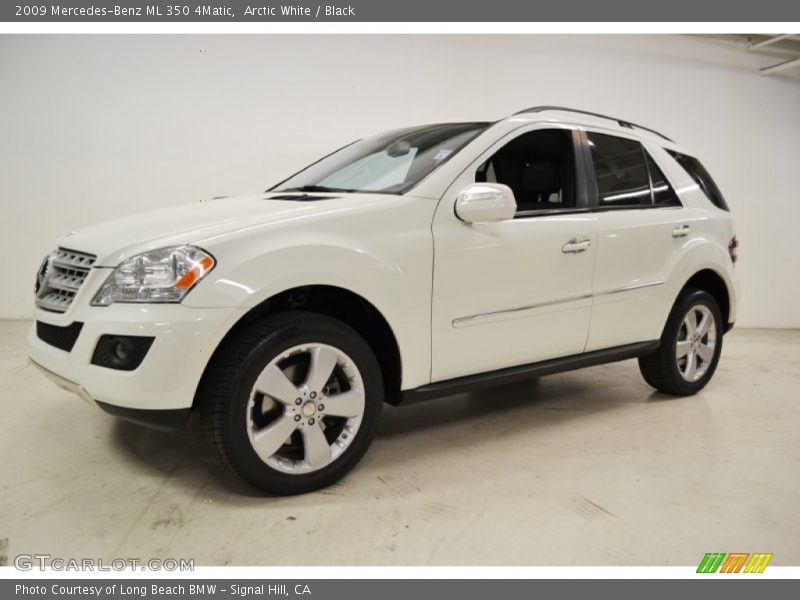 Arctic White / Black 2009 Mercedes-Benz ML 350 4Matic