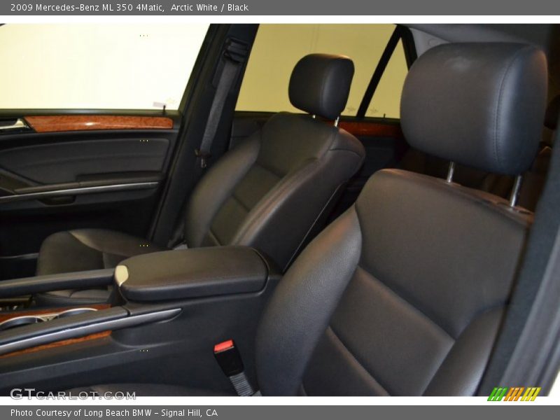 Arctic White / Black 2009 Mercedes-Benz ML 350 4Matic