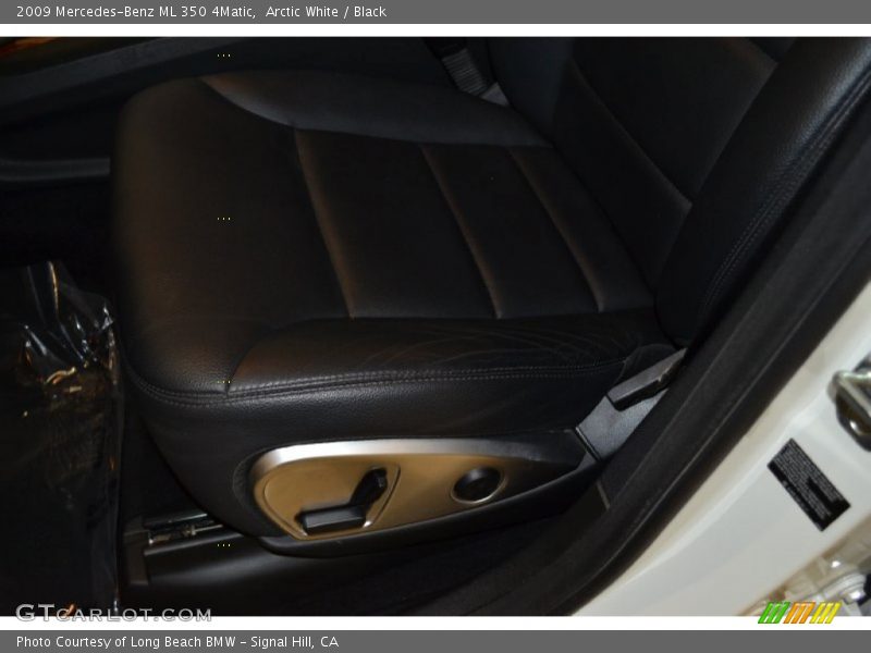 Arctic White / Black 2009 Mercedes-Benz ML 350 4Matic