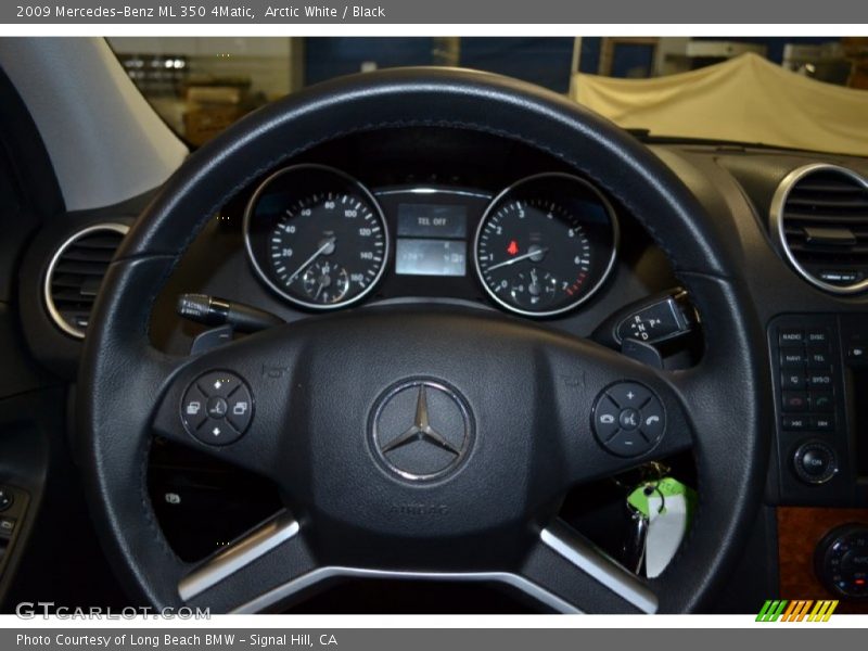 Arctic White / Black 2009 Mercedes-Benz ML 350 4Matic