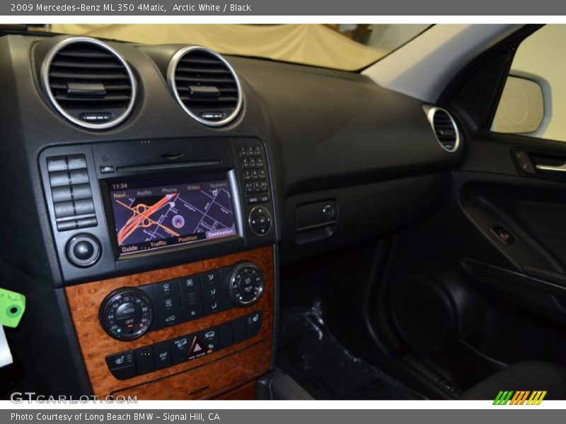 Arctic White / Black 2009 Mercedes-Benz ML 350 4Matic