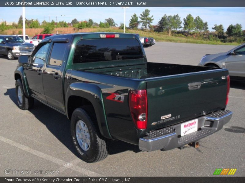 Dark Green Metallic / Very Dark Pewter 2005 Chevrolet Colorado LS Crew Cab