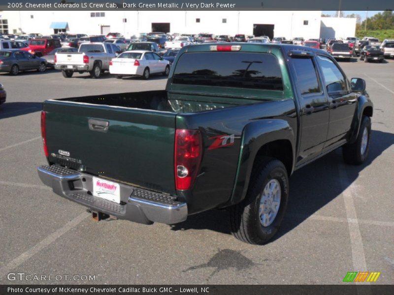 Dark Green Metallic / Very Dark Pewter 2005 Chevrolet Colorado LS Crew Cab
