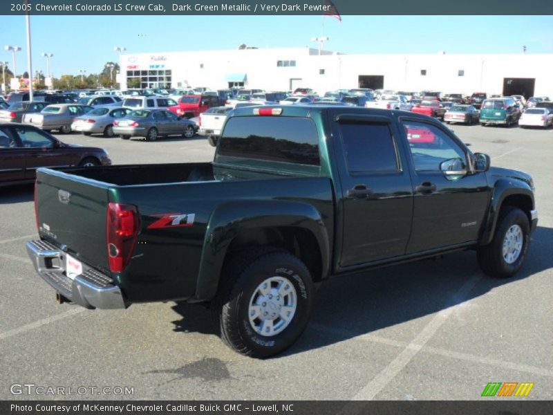 Dark Green Metallic / Very Dark Pewter 2005 Chevrolet Colorado LS Crew Cab
