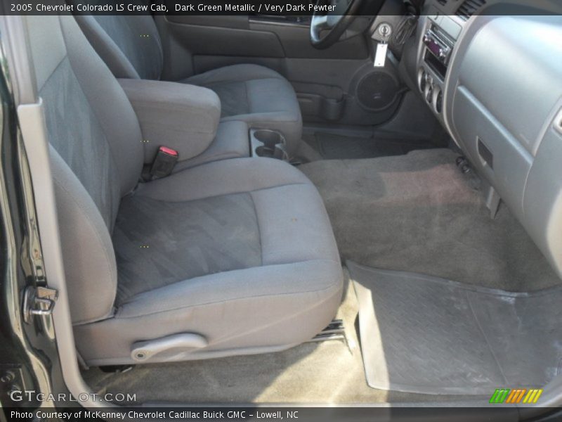Dark Green Metallic / Very Dark Pewter 2005 Chevrolet Colorado LS Crew Cab