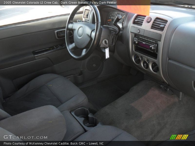 Dark Green Metallic / Very Dark Pewter 2005 Chevrolet Colorado LS Crew Cab
