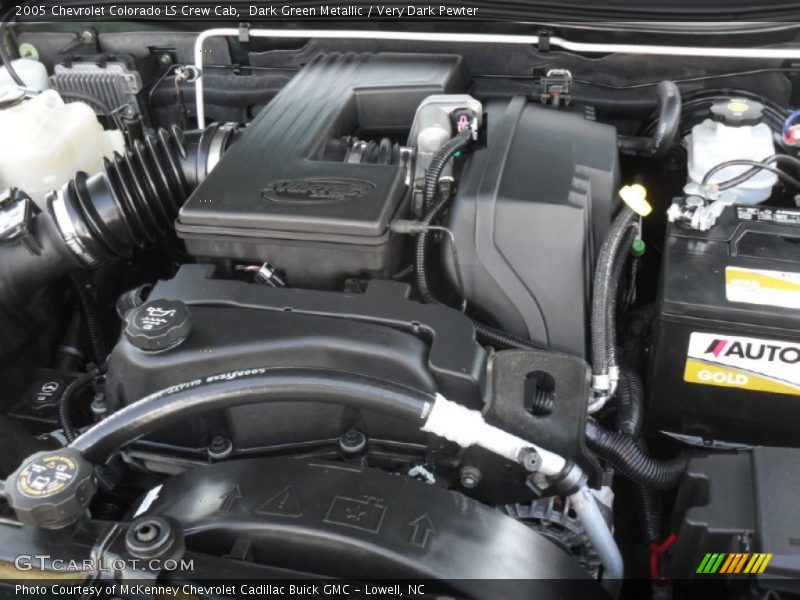 Dark Green Metallic / Very Dark Pewter 2005 Chevrolet Colorado LS Crew Cab