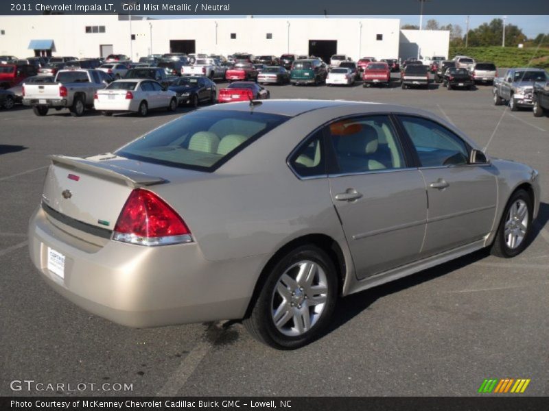 Gold Mist Metallic / Neutral 2011 Chevrolet Impala LT