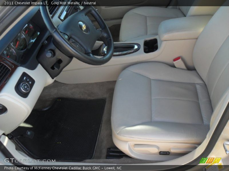 Gold Mist Metallic / Neutral 2011 Chevrolet Impala LT