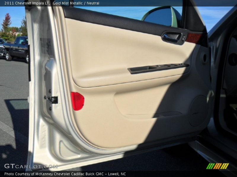 Gold Mist Metallic / Neutral 2011 Chevrolet Impala LT