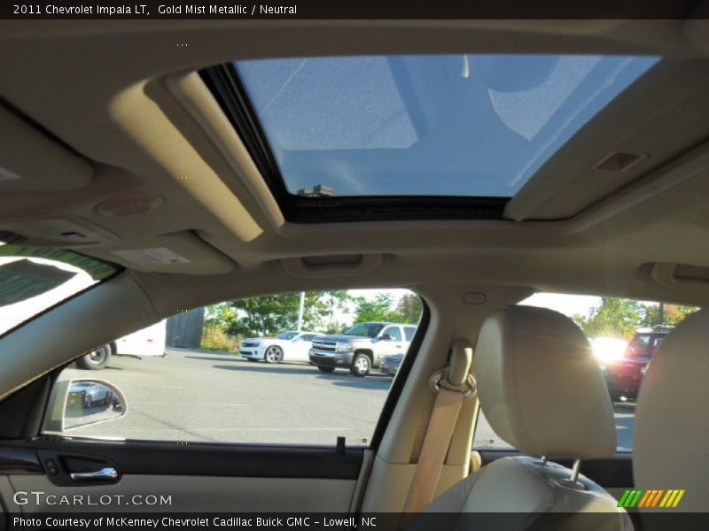 Gold Mist Metallic / Neutral 2011 Chevrolet Impala LT